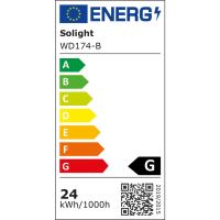 Solight WD174-B černý kulatý přisazený LED panel s možností měnění CCT 24W 1800lm 3000K/4000K/6000K (6)