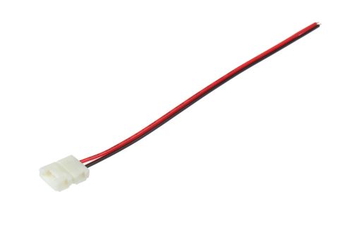 1barva přípojka pro LED pásek  bez pájení s kabelem 8mm nebo 10mm šířku pásku