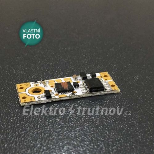 LED mikro stmívač/spínač do profilu dotykový 9-28V DC pro pájení /06121/