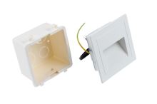 LED bílé orientační vestavné svítidlo vhodné ke schodům nebo do chodeb, 3W, IP65, 230V (8)