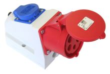 PCE 9225-6F Kombo 32A 5pólová + 230V Zásuvka nástěnná (8)