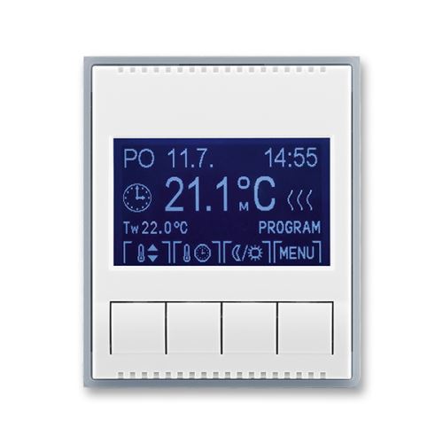 ABB 3292E-A10301 04 Element/TIME termostat univerzální bílá/ledšedá