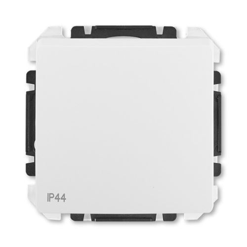 ABB 3557G-A80940 B1 Swing®L IP44 Ovladač zapínací /tlačítko s krytem, řazení č.1/0 , upevnění drápky, jasně bílá