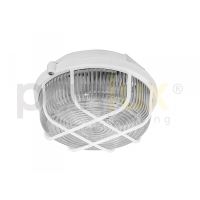 Panlux SKP-100/B svítidlo s mřížkou KRUH 100W bílá IP44 E27 (7)