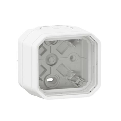 LEGRAND PLEXO 069689L jednonásobná krabice průchozí bilá IP55 montáž na povrch