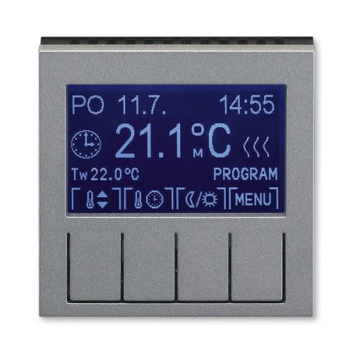 ABB 3292H-A10301 69 Levit Termostat univerzální programovatelný (ovládací jednotka); ocelová/kouř. černá