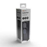 SOLIGHT PG12B zahradní sloupek z hliníku IP44, 2 zásuvky, černý (6)