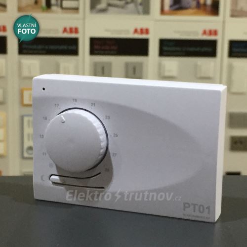 Elektrobock PT 01 Manuální prostorový termostat s automatickým nočním poklesem teploty