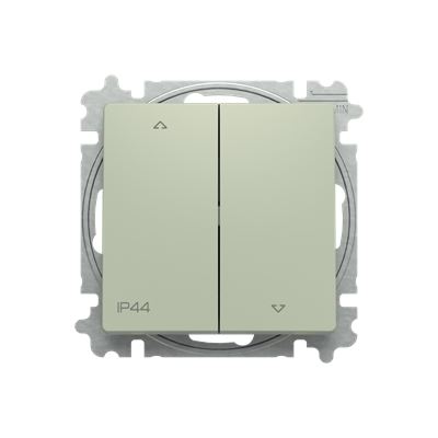 ABB 3559T-A88940 243 ZONI® s IP44 krytím, Ovladač žaluziový řazení č.1/0+1/0 OLIVOVÁ