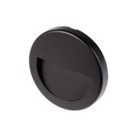LED černé orientační svítidlo vestavné CW, 3W, IP65, 230V (1)