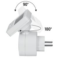 Solight DT35 digitální časový spínač s otočným LCD displejem, bílý (6)
