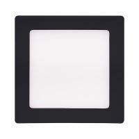 Solight WD171-B černý čtvercový přisazený LED panel s možností měnění CCT 12W 900lm 3000K/4000K/6000K (1)