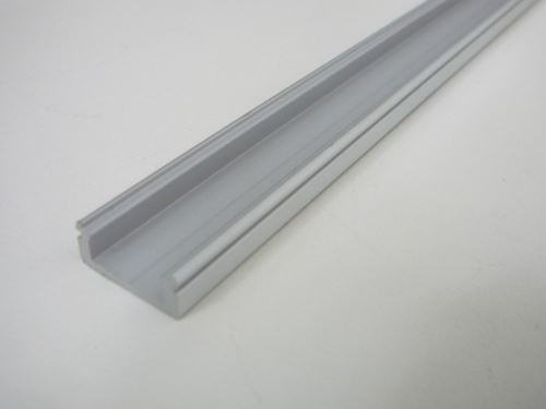LED profil N8 stříbrný nástěnný pro všechny LED pásky a jejich svítivosti - 1m 2m s krytem i bez