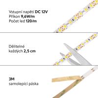 LED pásek vnitřní SQ3-600, 120LED/m (12)