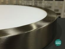 GREENLUX FENIX-R LED panle přisazený kulatý matný chrom 12W 850lm (opravdu kovové svítidlo) (2)