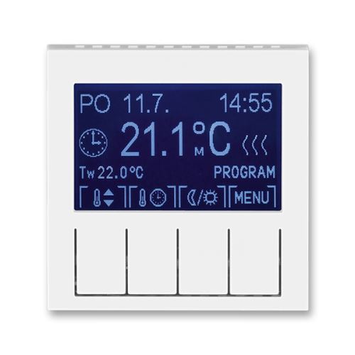 ABB 3292H-A10301 01 LEVIT Termostat univerzální programovatelný bílá/ledová bílá
