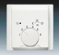 ABB 1710-0-3924 Impuls Kryt termostatu, s otočným ovladačem a posuvným přepínačem, mechová bílá