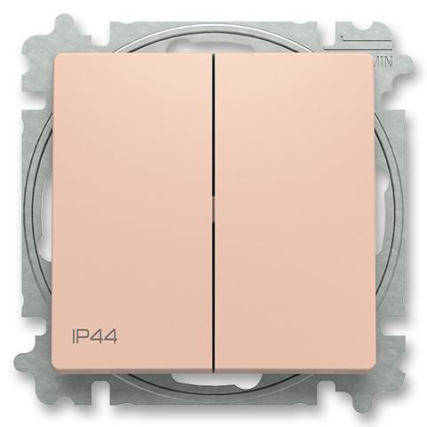 ABB 3559T-A52940 242 ZONI® s IP44 krytím, Přepínač dvojitý řazení č.6+6 PUDROVÁ