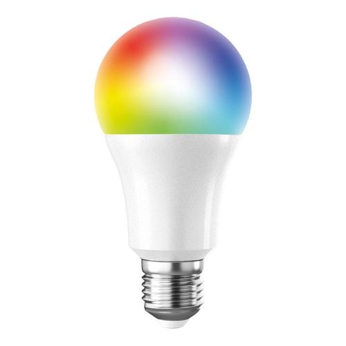 Solight WZ531 10W E27 RGB LED SMART WIFI barevná žárovka v klasickém tvaru ovládaná mobilem 270° 900lm