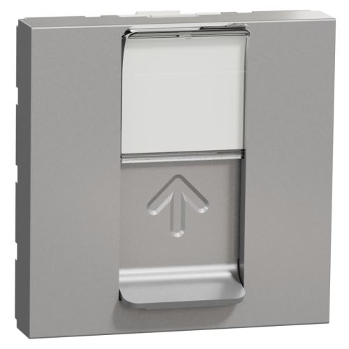 Schneider NOVÁ UNICA datová zásuvka CAT.6 UTP 2M NU341530 ALUMINIUM
