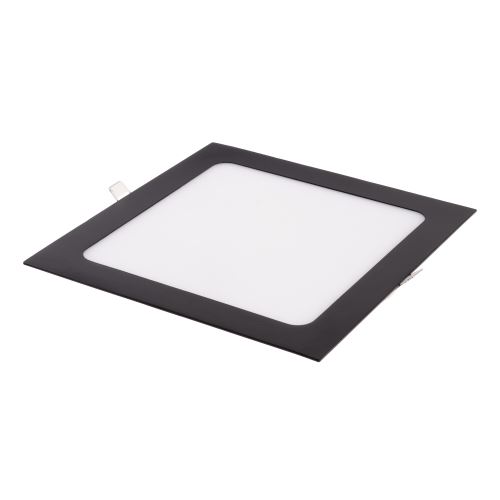 Zápustný LED panel 18W čtverec černý 225x225mm /BSN18-LED/