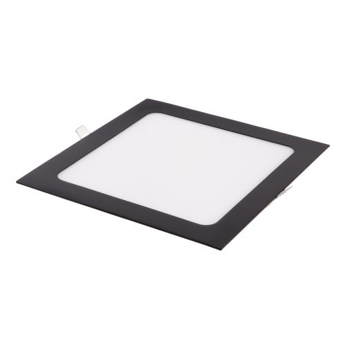 Zápustný LED panel 18W čtverec černý 225x225mm
