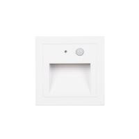 LED vestavné orientační svítidlo bílé PIR-LOPEN-G, IP65 s pohybovým čidlem, dosah 3m (3)