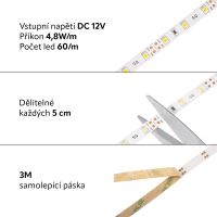 LED pásek vnitřní SQ3-300 4,8W 12V záruka 3 roky (8)