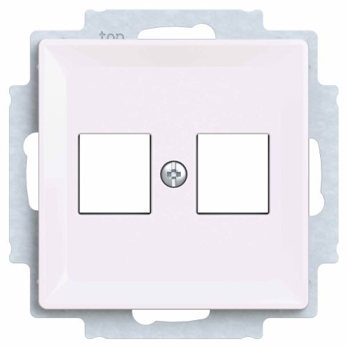 ABB ZONI® 5014T-A02018 500 Kryt zásuvky komunikační bílý plochý