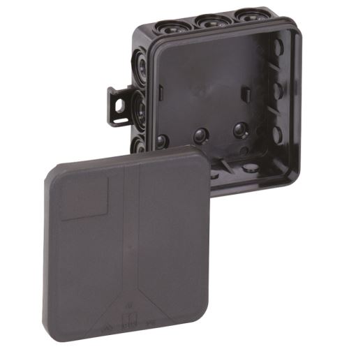 SPELSBERG I 12 L Černá propichovací krabice pro rozbočení vodičů 85x85x37mm IP55 /33221201/