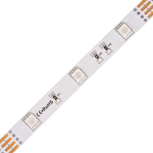 RGB LED pásek 7,2W/m 30LED/m vnitřní IP20 5060 12V /150SMD/