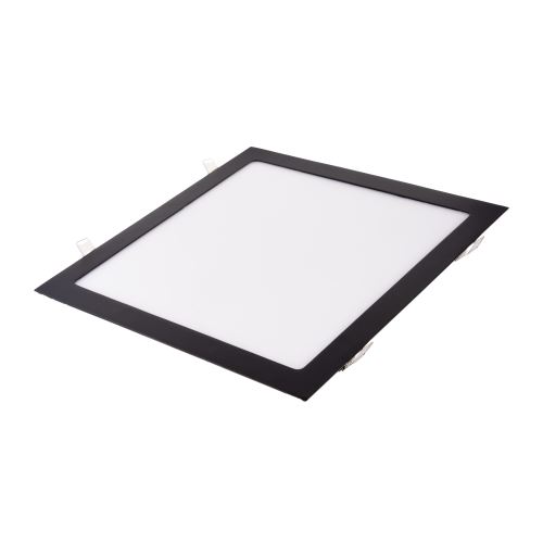 Zápustný LED panel 24W čtverec černý CW 300x300mm