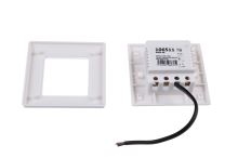 LED bílé orientační svítidlo vestavné, vhodné ke schodům, 0,6W, IP20, 230V do krabic KU 68 (1)