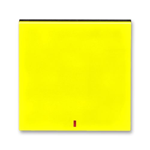 ABB 3559H-A00655 64 Kryt s červeným průzorem LEVIT žlutá/kouřová černá