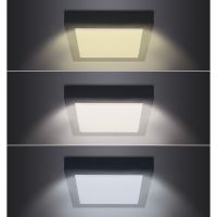 Solight WD173-B černý čtvercový přisazený LED panel s možností měnění CCT 18W 1530lm 3000K/4000K/6000K (2)