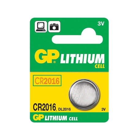 GP CR1620 lithium baterie knoflíková 3V 75mAh 16mm