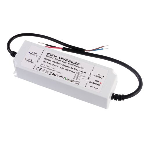 LED zdroj 24V 200W LED  CV+CC hybrid zdroj s konstantním napětím záruka 5 let