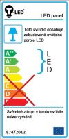 Přisazený LED panel 18W čtverec 220x220mm (3)