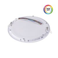 Zápustný LED panel 27W 24VDC RGBCCT- možnost nastavení teplé, denní i studené bílé a RGB barev, 22,5cm kruh bílý (2)