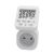 Solight DT35 digitální časový spínač s otočným LCD displejem, bílý