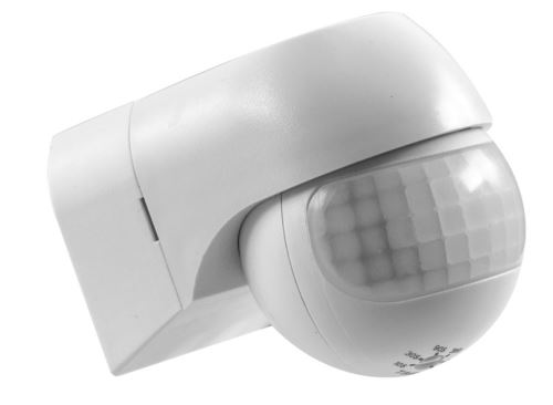Greenlux MINI pohybové čidlo pro LED 180° na stěnu bílé 12m IP44 230V 10s-15min 800W /GXSE007/
