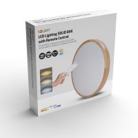 SOLIGHT WO8009 LED osvětlení s dálkový ovladačem 48W, 3360lm velikost 39cm s možností stmívání a změny barvy světla, dřevěné (7)