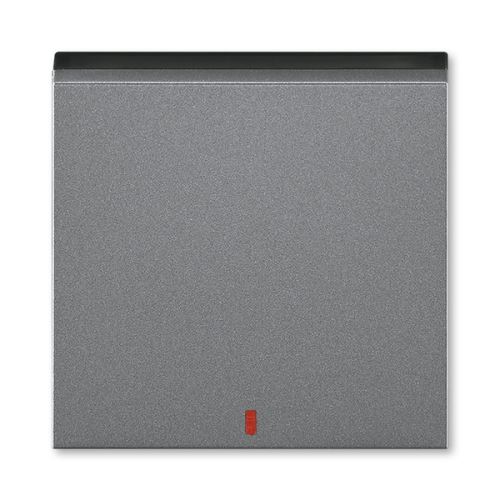 ABB 3559H-A00655 69 Levit Kryt spínače kolébkového s červeným průzorem; ocelová/kouř. černá