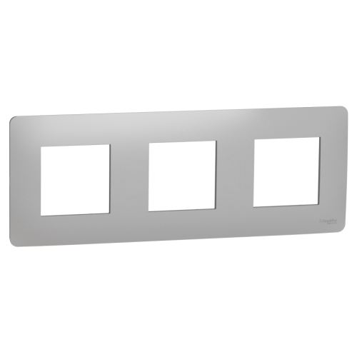 Schneider NOVÁ UNICA NU200630 rámeček trojnásobný ALUMINIUM