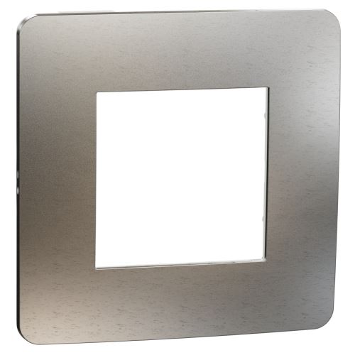 Schneider NOVÁ UNICA NU280255M rámeček jednonásobný WHITE ALUMINIUM/BÍLÁ