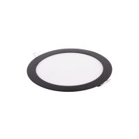 Zápustný LED panel 12W kulatý černý 170mm /BLN12-LED/ Denní bílá