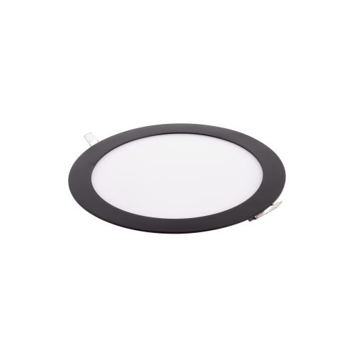 Zápustný LED panel 12W kulatý černý 170mm /BLN12-LED/