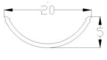 Difuzor pro ALU profil R5 (6)