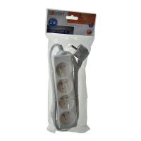 SOLIGHT PP21 Prodlužovací kabel 4zásuvky/2m 3x1mm2 Bílá (3)