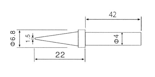 Náhradní hrot k mikro pájce C1-1 /ZD-30C, ZD-99, ZD8906, ZD8906/